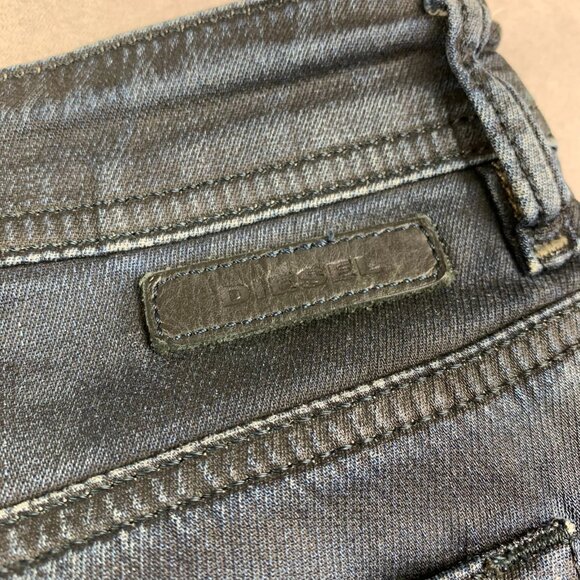 Diesel Men Pants 40x30 Blue Camo Denim Jogger Jeans Narrot CB-NE Stretch Tapered - Picture 15 of 15